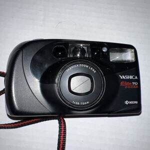 Yashica Elite 70 Zoom 35mm Film Camera 38-70mm Lens Kyocera Tested Japan